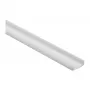 Synergy 21 LED U-Profile Aluminum Silver Anodized 1m with PMMA Opal Diffuser for LED Strips up to 12mm