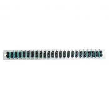 EFB Elektronik Assembled Front Panel with 24 x SC Duplex Coupler OM3 Vertical, Black