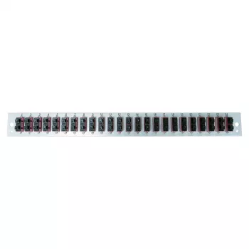 EFB Elektronik Populated Front Panel with 24 x SC Duplex Coupler OM4 Vertical, Black