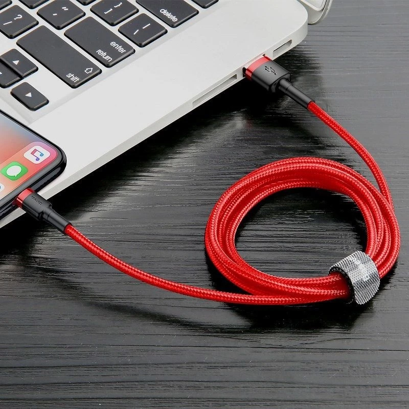 Baseus CALKLF-C09 USB-A to Lightning Cable 2 m Red