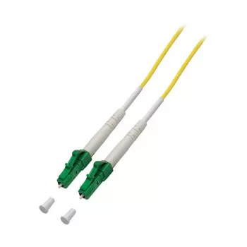 EFB Elektronik O2519.10 Simplex Fibre Optic Patch Cable LC/APC to LC/APC 9/125 OS2 G.657.A2 10m LSZH Yellow
