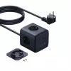 Baseus EnerFill FA11 67W Power Strip Cube with 3 EU Sockets, 2 USB-C and 1 USB-A, 1.5m Cable, Black