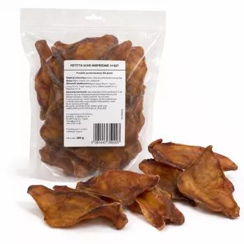 PETITTO Pork Ear Dog Chew 10 Pieces