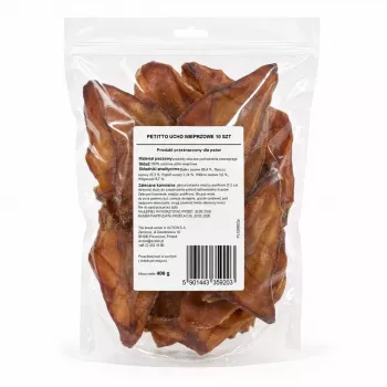 PETITTO Pork Ear Dog Chew 10 Pieces