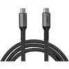 GoodConnections USB-C 2.0 (ST-ST) 3m Connection Cable Textile Jacket 240W Anthracite