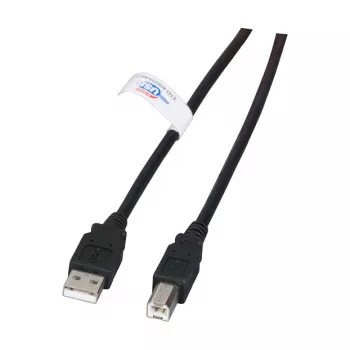 EFB Electronics USB 2.0 Cable - USB Type A (M) to USB Type B (M) - 1.8m - Black - LSZH