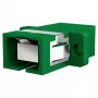 EFB Elektronik SC/APC Simplex Single Mode Fiber Optic Coupler with Shutter, Green, Zirconia Ceramic Sleeve