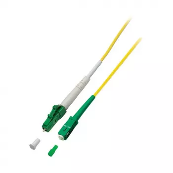 EFB Electronics Simplex Fibre Optic Patch Cable LC/APC-SC/APC G.657.A2 10 m 2.0 mm Yellow 9/125 µm