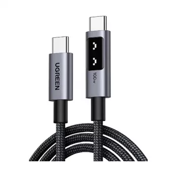 UGREEN Uno L509 100W USB-C to USB-C PD Fast Charging Cable LED 2m Black