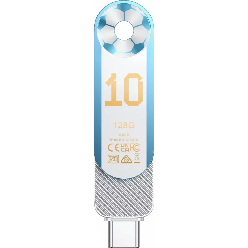 Lexar Dual D500 128GB USB-C/A 3.2 Flash Drive 400/360MB/s White