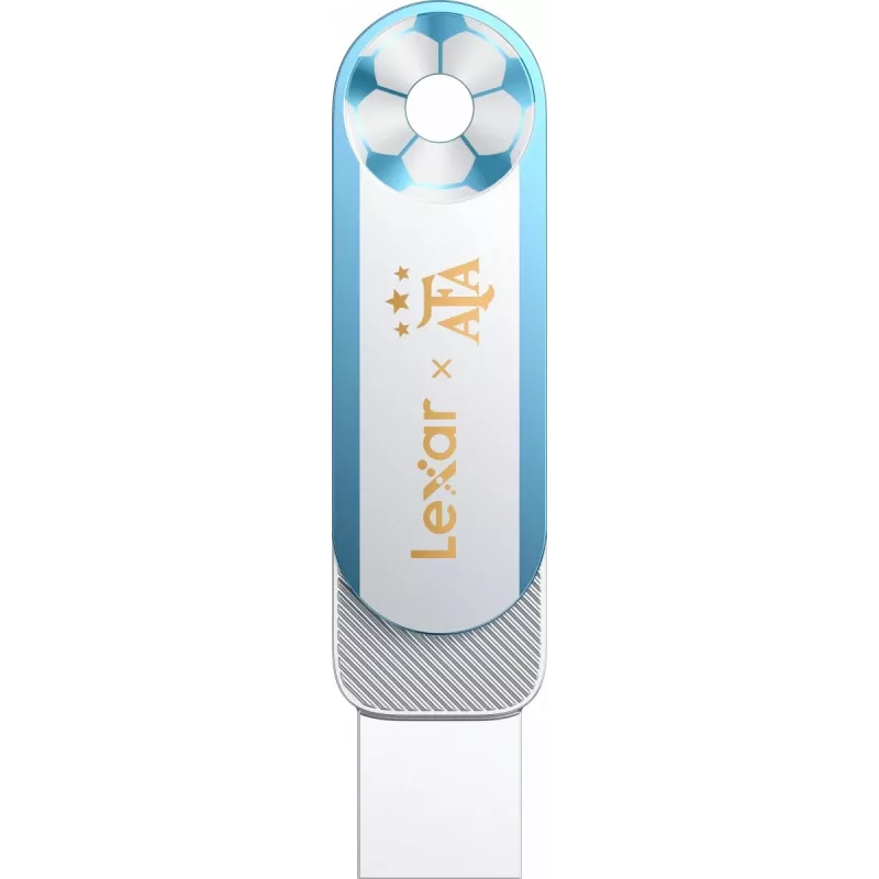 Lexar Dual D500 128GB USB-C/A 3.2 Flash Drive 400/360MB/s White