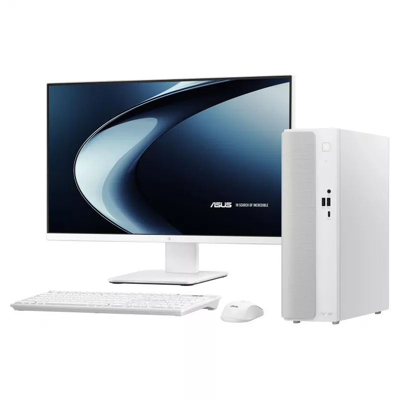 ASUS V501 SFF Desktop PC Intel Core 3 100U 8GB RAM 512GB SSD Windows 11 Home White