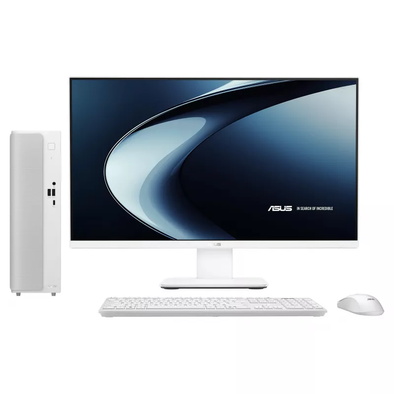 ASUS V501 SFF Desktop PC Intel Core 3 100U 8GB RAM 512GB SSD Windows 11 Home White