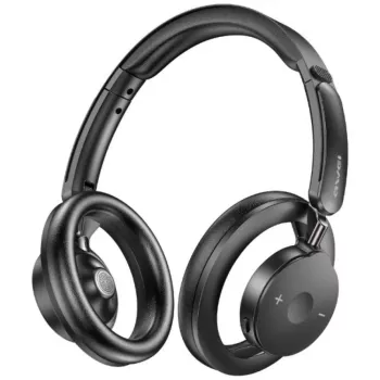 AWEI AT33 Bluetooth 6.0 Wireless Over-Ear Headphones - Black