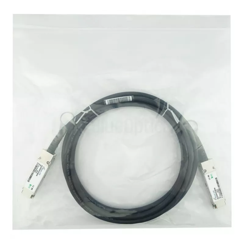 BlueOptics Networks 10313 Compatible BlueLAN DAC QSFP+ 40GBASE-CR4 Passive Direct Attach Cable, 3m (10313-BL)