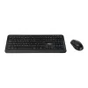 Targus AKM610FR Wireless Keyboard and Mouse Combo - Full Size - AZERTY - French Layout - Black