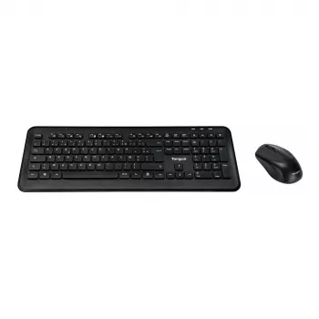 Targus AKM610FR Wireless Keyboard and Mouse Combo - Full Size - AZERTY - French Layout - Black