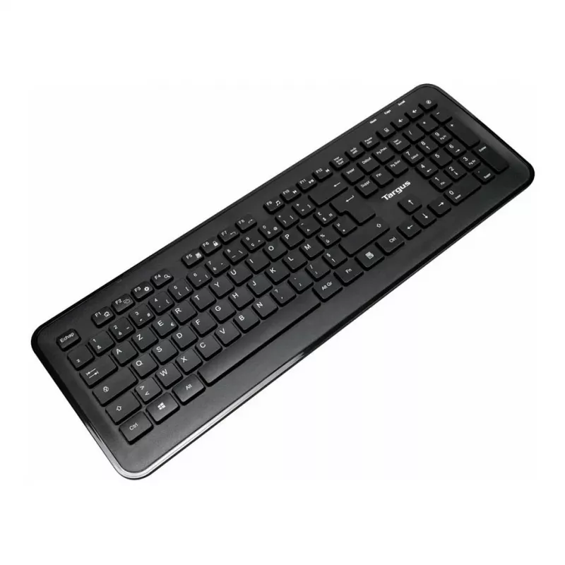 Targus AKM610FR Wireless Keyboard and Mouse Combo - Full Size - AZERTY - French Layout - Black
