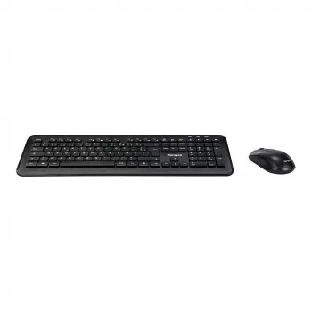 Targus AKM610FR Wireless Keyboard and Mouse Combo - Full Size - AZERTY - French Layout - Black