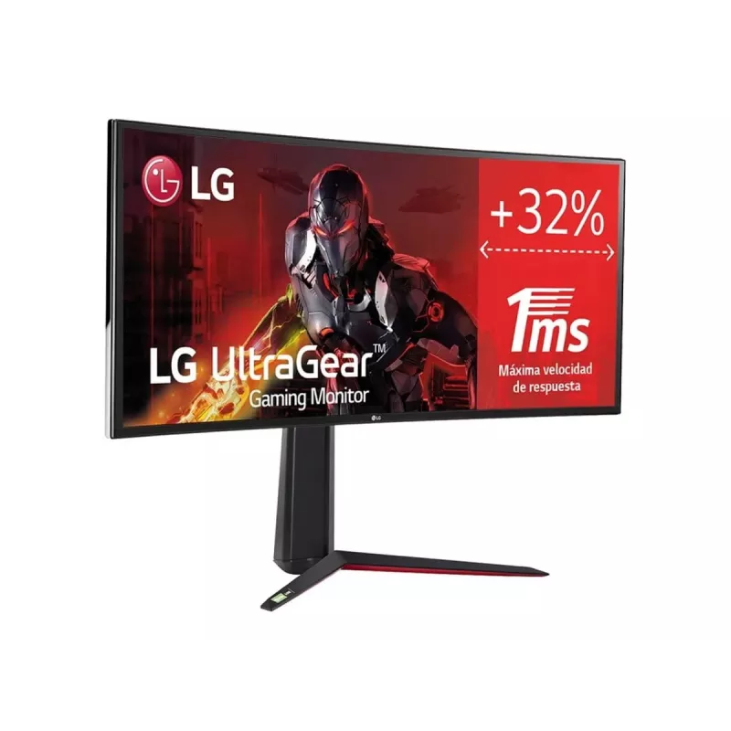 LG UltraGear 34GN850P-B 34-inch Nano IPS Gaming Monitor, UWQHD, 160Hz, 1ms, G-Sync Compatible, FreeSync Premium, DisplayHDR 400