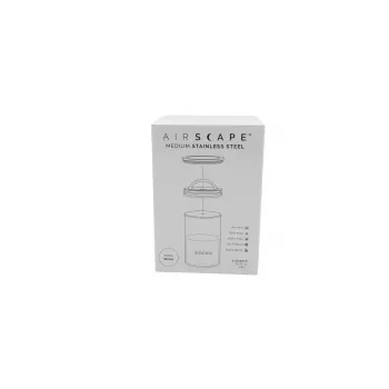 Airscape® Stainless Steel Aroma Container Medium, Matte White