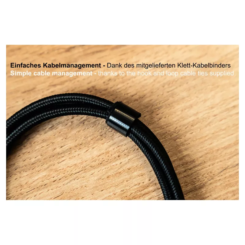 Good Connections USB 2.0 Charging and Data Cable 100W with Digital Display USB-C to USB-C 1m Black