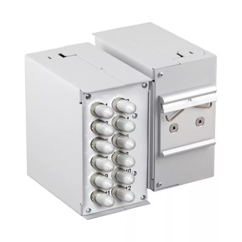 EFB-Elektronik Front Panel for 6 x SC-Simplex, LC-Duplex, E2000 with 1.7mm Screw Holes
