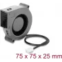 Delock Radial Fan / Blower Fan 12 V DC 75 x 75 x 25 mm with 3-Pin Fan Connector, Black (67494)