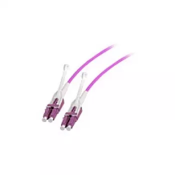 EFB Elektronik Duplex Jumper LC-LC OM4 0.5m with Push/Pull Tab, Changeable Polarity