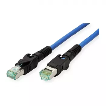 EasyLan VarioBoot Cat.6A S/FTP Patch Cable Blue 1.0 m