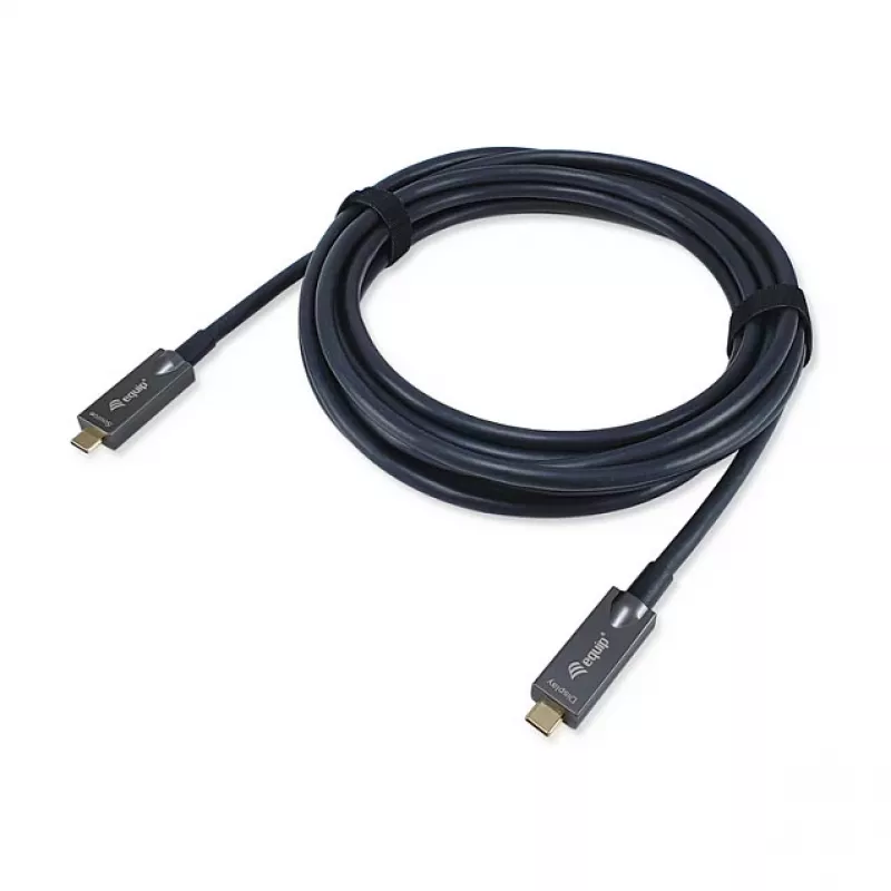 Equip USB-C 3.2 to USB-C Active Optical Cable (AOC) 8K 60W PD 10m Black