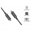 Equip USB-C 3.2 to USB-C Active Optical Cable (AOC) 8K 60W PD 10m Black