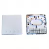 EFB Elektronik FTTH Box for 4 SC-S or LC-D Couplings 80x80 with Cable Guide, Shrink Version