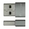 Good Connections USB 2.0 Adapter USB-A Male to USB-C Female Aluminium Housing Grey 2-Pack