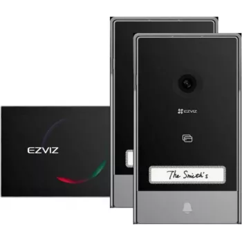 EZVIZ HP7 Video Doorphone Kit (3MP, 2 Doorbells, 1 Monitor, 2-Wire, IP65, 3 RFID Cards)