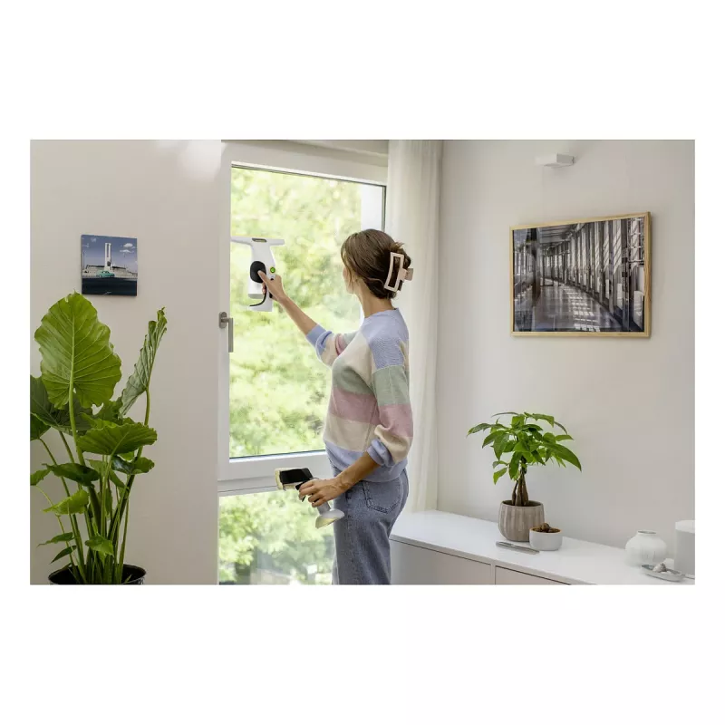 Kärcher WV 1 Compact Care Window Vacuum Cleaner, Lithium-Ion, 25 min Runtime, 100 ml Tank, Yellow/Black