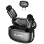 AWEI MK5 Duo Ai-Voice Black Wireless Lavalier Microphone