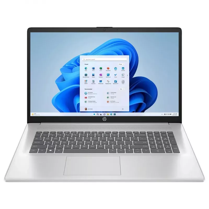 HP 17-CP3005DDX Laptop, 17.3 inch FHD Anti-Glare IPS, AMD Ryzen 5 7430U, 16GB DDR4, 512GB SSD, AMD Radeon Graphics, Windows 11 Home S Mode, Natural Silver