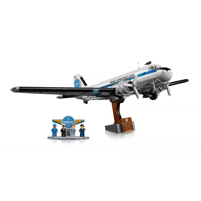 LEGO Icons 11378 Douglas DC-3 PAN AM Passenger Aircraft Building Set (2500 Pieces)