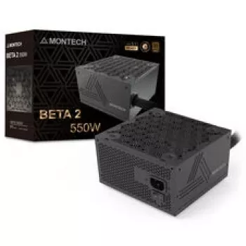 Montech BETA 2 80 PLUS Bronze Power Supply, ATX 3.1 - 550 Watt, Black