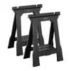 STANLEY Rack-horse Junior 2 pcs. Sawhorse Twin Pack, 360 kg Load Capacity, Foldable, Black/Yellow