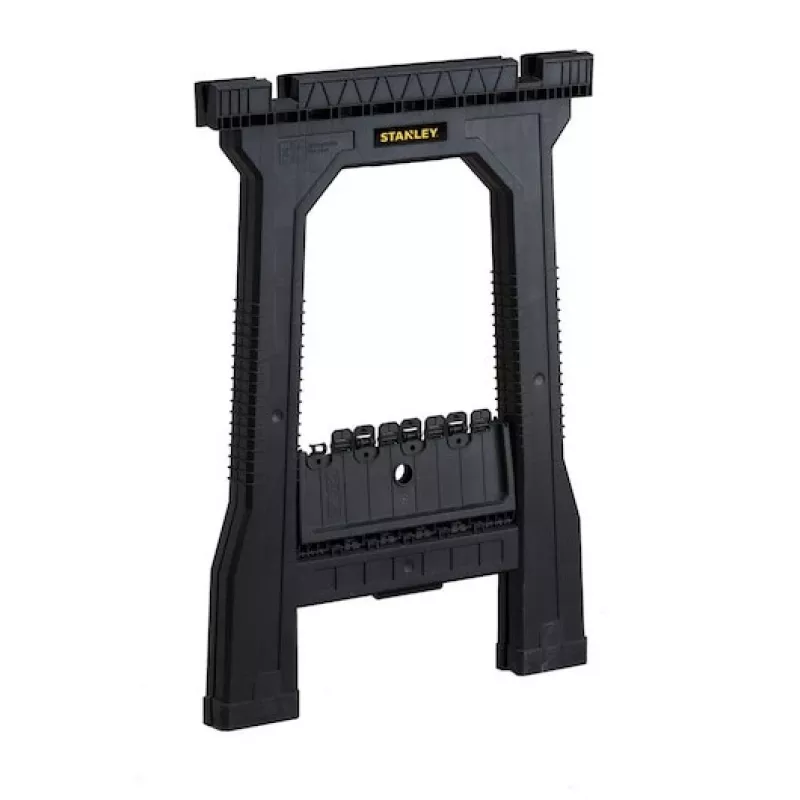 STANLEY Rack-horse Junior 2 pcs. Sawhorse Twin Pack, 360 kg Load Capacity, Foldable, Black/Yellow