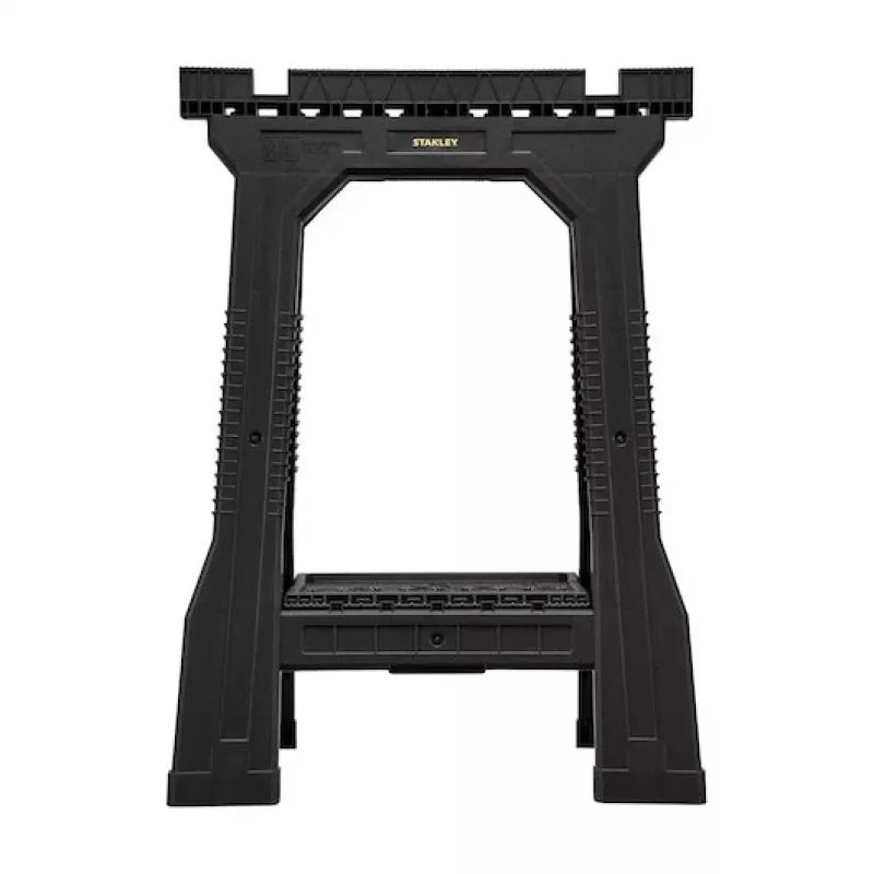 STANLEY Rack-horse Junior 2 pcs. Sawhorse Twin Pack, 360 kg Load Capacity, Foldable, Black/Yellow