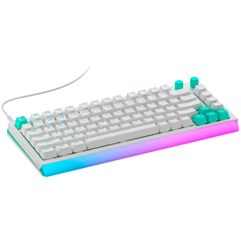 Logitech G512 X 75 Mechanical Gaming Keyboard - White - US International - Wired USB