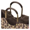 Reisenthel Loopshopper L Shopping Basket Tote Bag Leo Macchiato, 25L, Brown/Beige