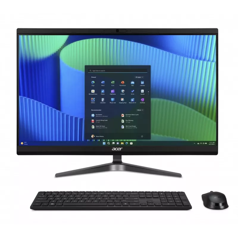 Acer Veriton Vero VZ2724G All-in-One PC, 23.8 inch FHD IPS, Intel Core i5-14400, 8GB DDR5, 512GB SSD, Windows 11 Pro, Black