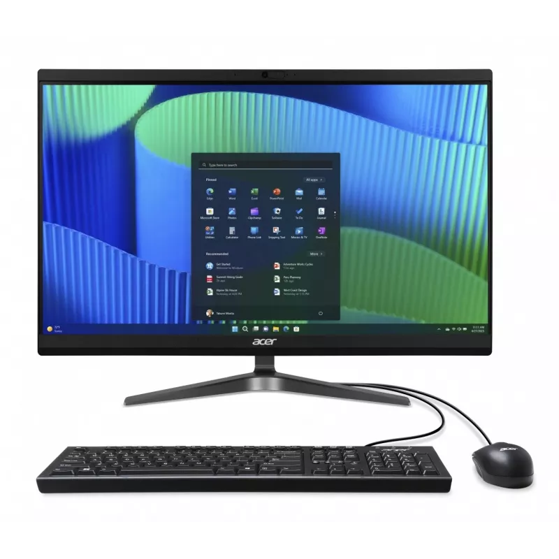 Acer Veriton Vero VZ2724G All-in-One PC, 23.8 inch FHD IPS, Intel Core i5-14400, 8GB DDR5, 512GB SSD, Windows 11 Pro, Black