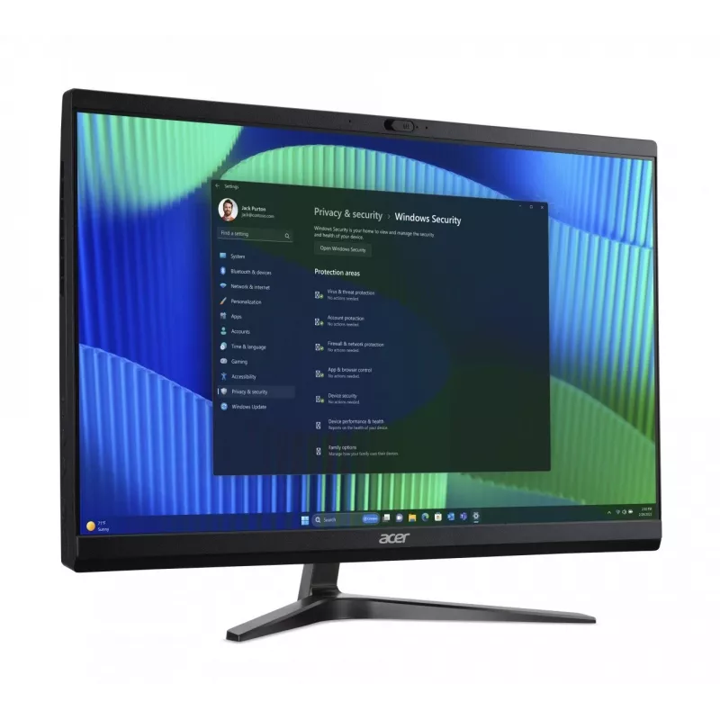 Acer Veriton Vero VZ2724G All-in-One PC, 23.8 inch FHD IPS, Intel Core i5-14400, 8GB DDR5, 512GB SSD, Windows 11 Pro, Black