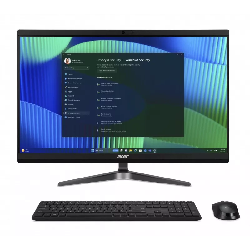 Acer Veriton Vero VZ2724G All-in-One PC, 23.8 inch FHD IPS, Intel Core i5-14400, 8GB DDR5, 512GB SSD, Windows 11 Pro, Black