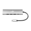 TB USB-C to RJ45 Gigabit Ethernet Adapter with 3x USB-A 3.0 and USB-C PD 100W, Space Grey